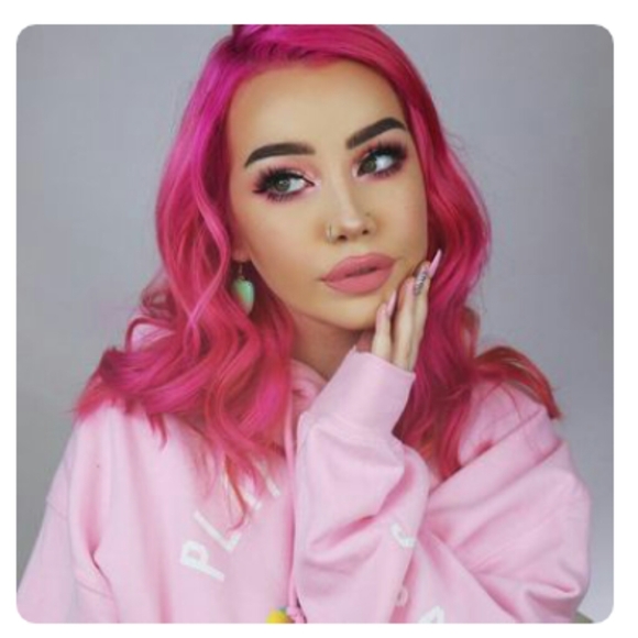 Dark Pink Lace Front Wig
